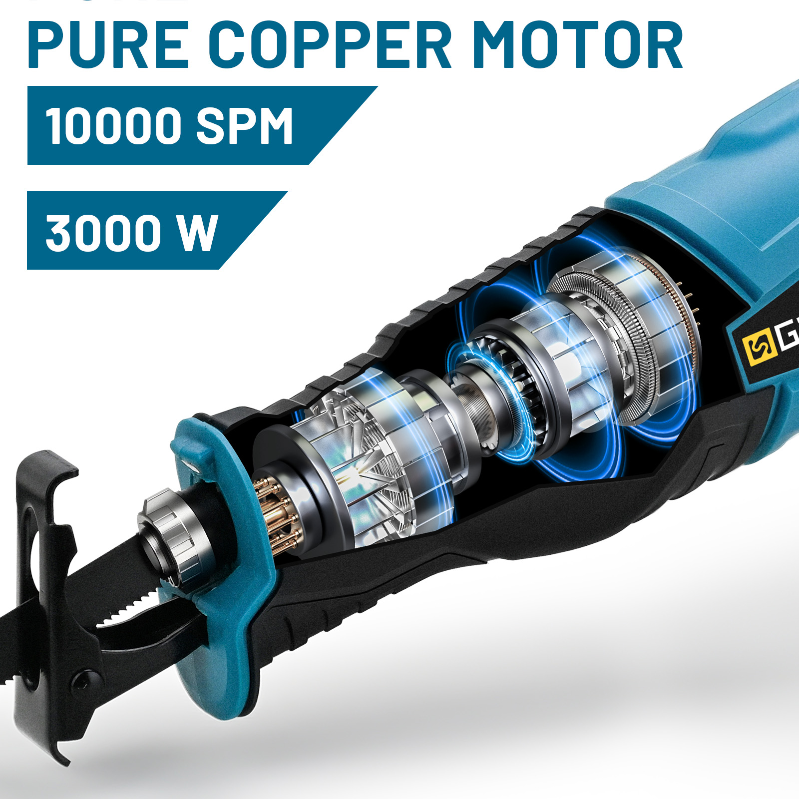 Gisam 3000W 10000SPM Electric  - đánh giá và giá Pole Saw Cordless