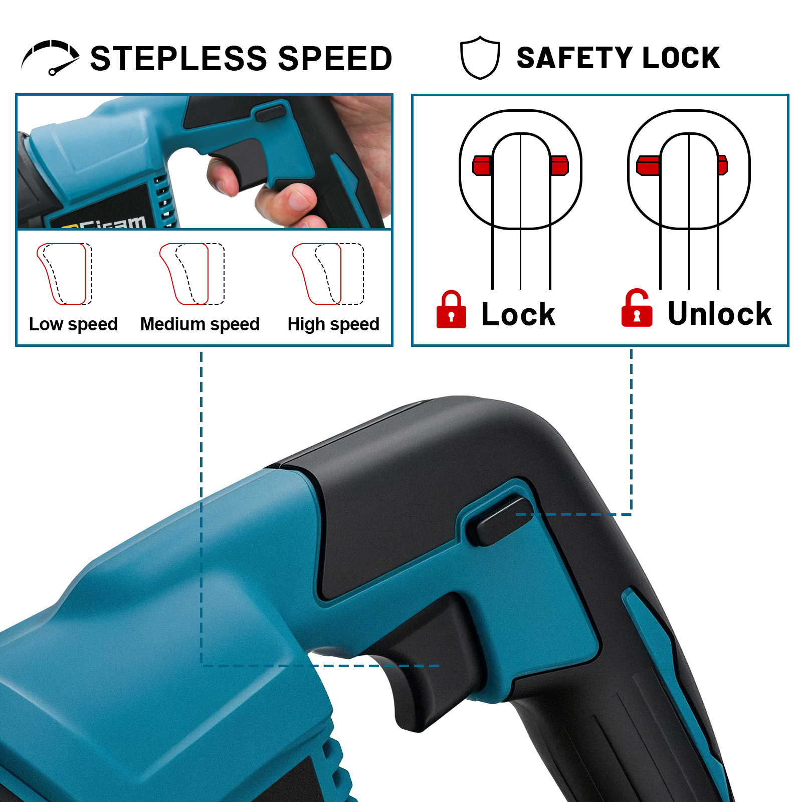 Gisam 3000W 10000SPM Electric  - đánh giá và giá Pole Saw Cordless
