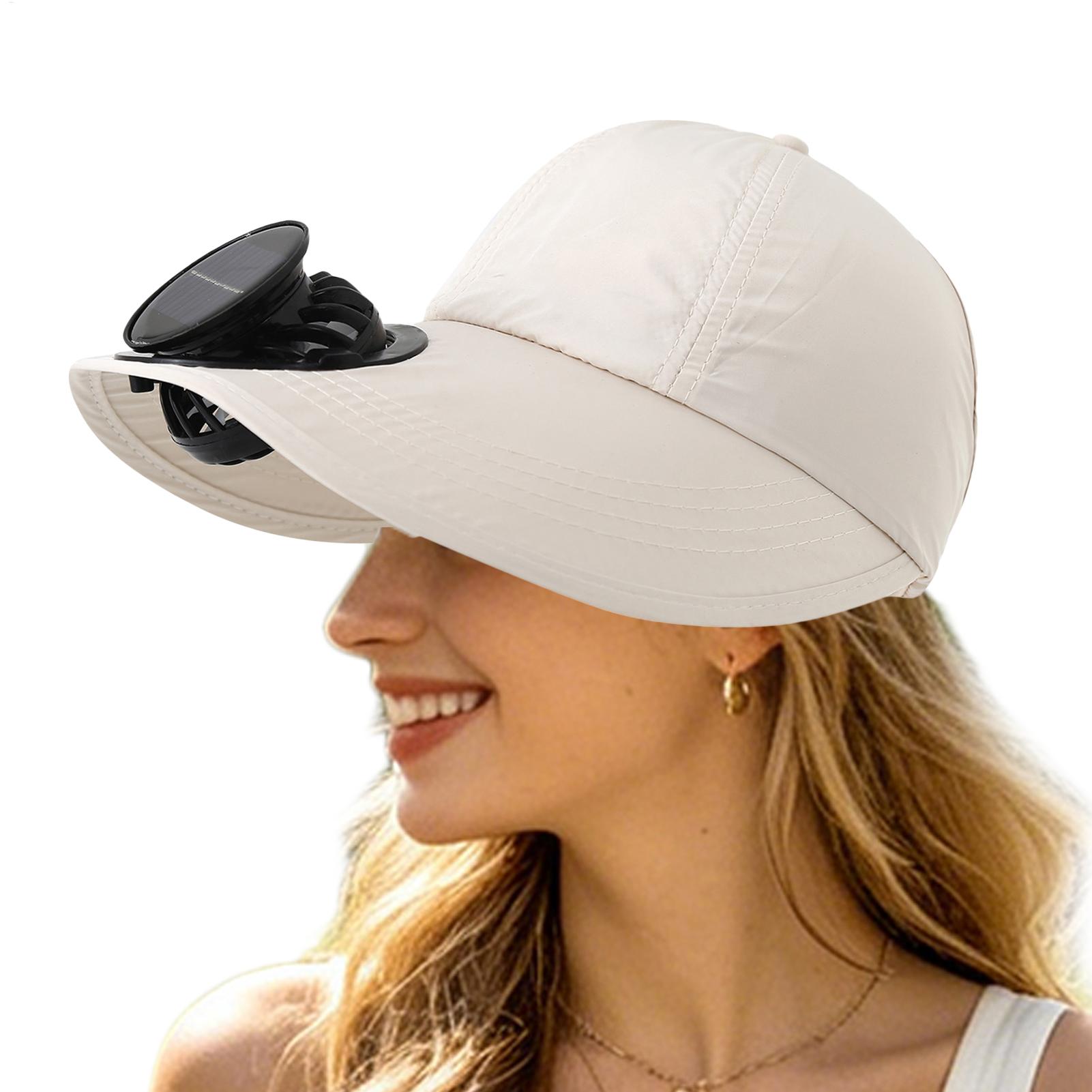 Solar-Powered Charging Fan Cap - đánh giá và giá Outdoor Power Block
