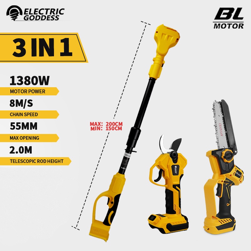 Brushless 6 Inch Electric Chai - đánh giá và giá Pole Saw Cordless
