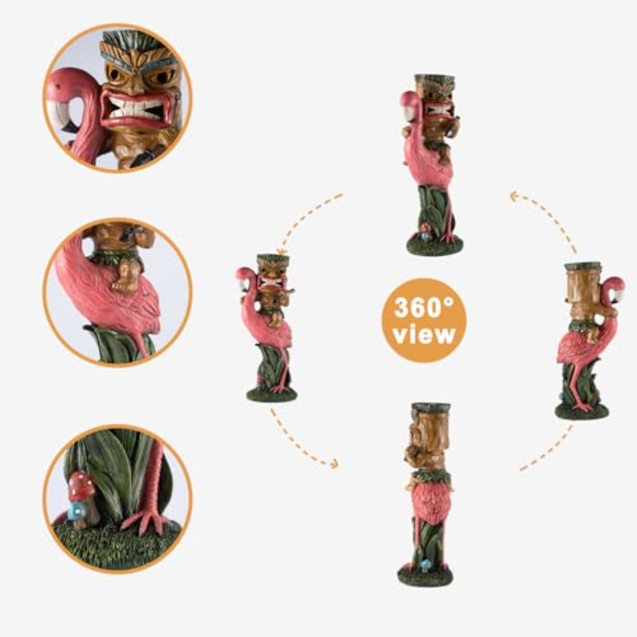 Solar Tiki Statue - Outdoor St - đánh giá và giá Outdoor Power Bar
