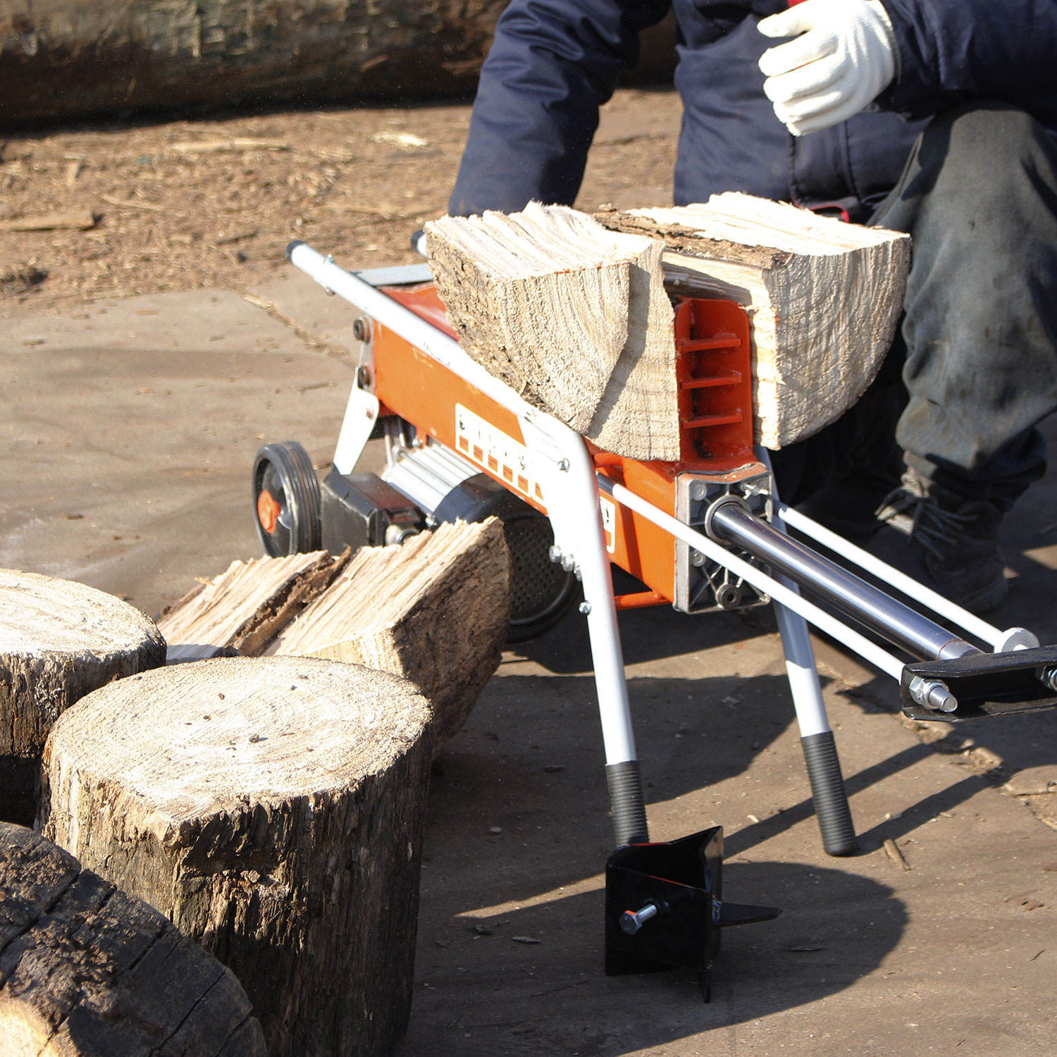 8 Ton Portable Hydraulic Elect - đánh giá và giá Log Splitter Electric