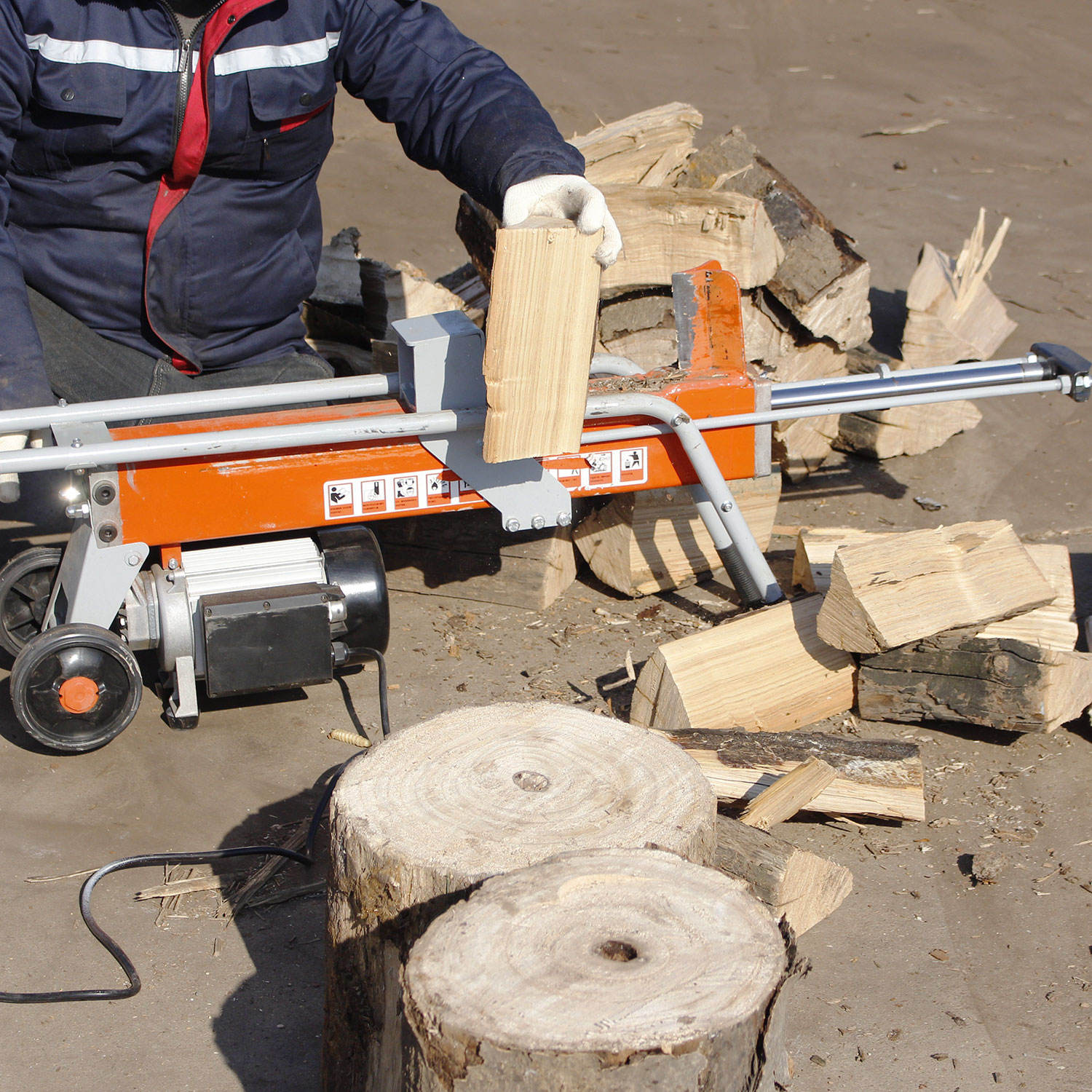 8 Ton Portable Hydraulic Elect - đánh giá và giá Log Splitter Electric