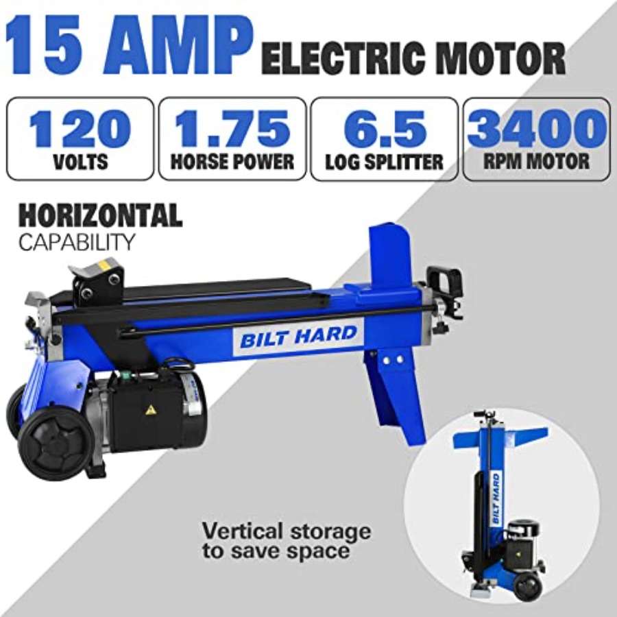 BILT HARD 6.5 Ton Electric Log - đánh giá và giá Log Splitter Electric