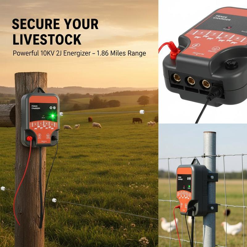 Livestock Energizer 10kV 2J Fo - đánh giá và giá Outdoor Power Supply