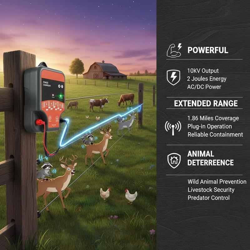 Livestock Energizer 10kV 2J Fo - đánh giá và giá Outdoor Power Supply